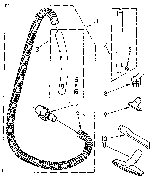 HOSE AND ATTACHMENT
