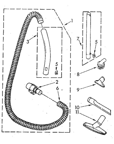 Hose and attachment