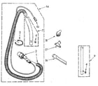 Kenmore 1162020080 hose and attachment diagram