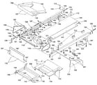 Lifestyler 296410 motor and walking belt assembly diagram
