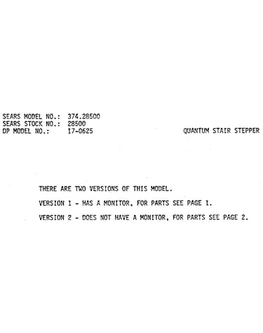 Model notes