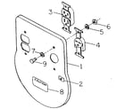 Generac 8871-0 exploded view of receptacle panel diagram