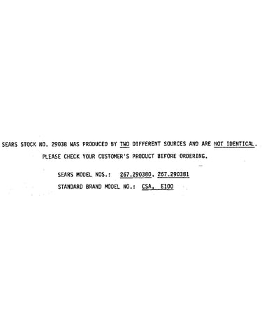 Model notes
