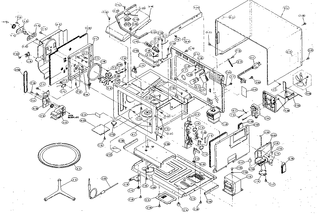 CABINET, UNIT CHASSIS AND OVEN