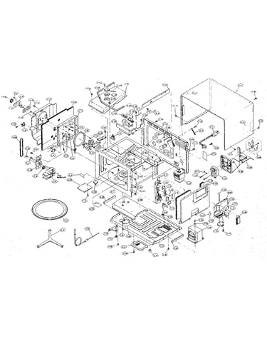 Cabinet, unit chassis and oven