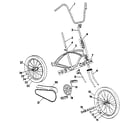 Sears 505476160 20" bicycle diagram