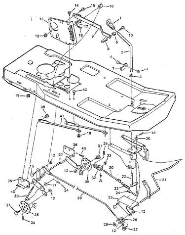 Blade housing suspension
