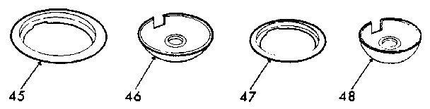 Optional porcelain pan and chrome ring