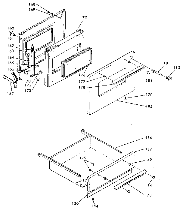 Door and drawer