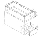 Kenmore 198716600 freezer cabinet diagram