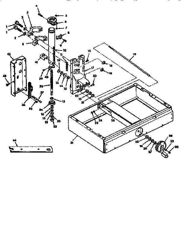 Figure 2 - base and column assembly