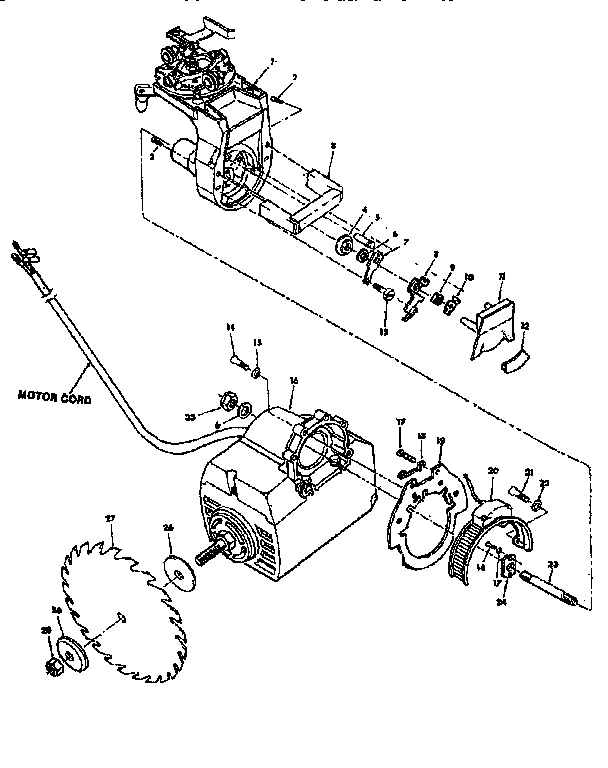 FIGURE 3 - YOKE AND MOTOR ASSEMBLY