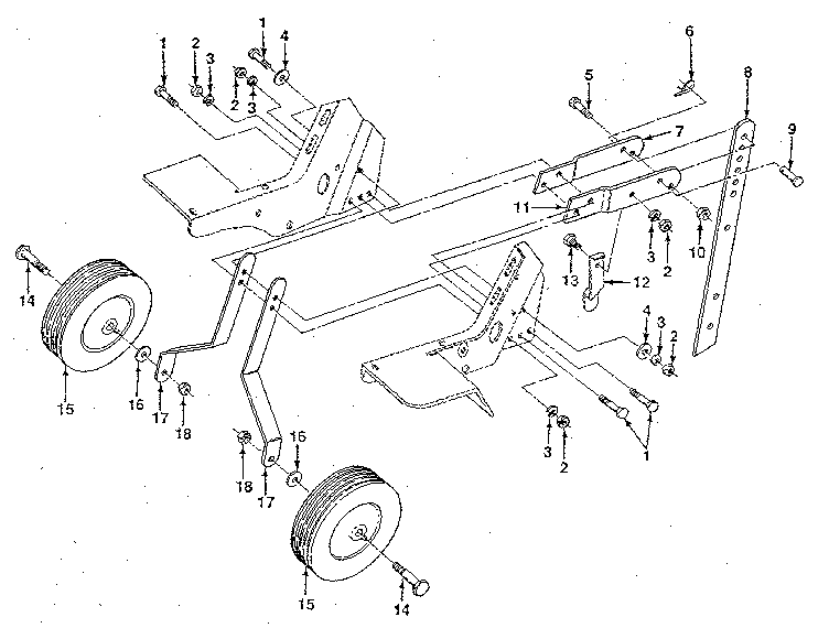 Wheel and depth stake assembly