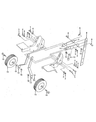 Wheel and depth stake assembly