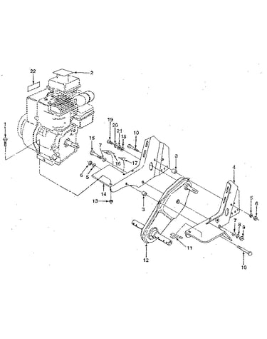 Transmission and tine shield assembly