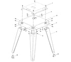 Craftsman 306233820 planer/molder stand diagram