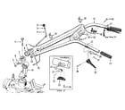 Troybilt HORSE SERIAL 916107 AND UP handlebar assembly (figure 1) diagram