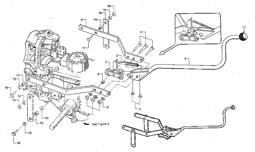 Wheels/tines/pto drive lever & yoke assembly (figure 2)
