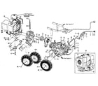 Troybilt HORSE SERIAL 916107 AND UP wheel speed lever, belt drive sys. engines, wheels (fig. 3) diagram