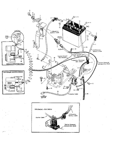 Electric start system - 7hp & 8hp tillers (figure 9)