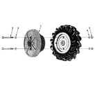 Troybilt HORSE SERIAL 916107 AND UP wheel weights (figure 15) diagram