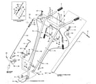 Troybilt PONY SERIAL #S0242650 AND UP handlebar assembly & control levers diagram