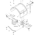 Troybilt PONY SERIAL #S0242650 AND UP hood, bracket & depth regulator diagram