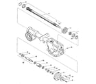Troybilt PONY SERIAL #S0242650 AND UP drive shaft, input pinion shaft & gear assemblies diagram