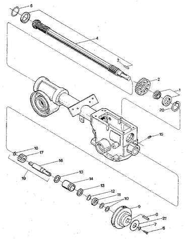 Drive shaft, input pinion shaft & gear assemblies