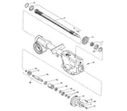 Troybilt JUNIOR SERIAL #M0100970 AND UP drive shaft, input pinion shaft & gear assemblies diagram