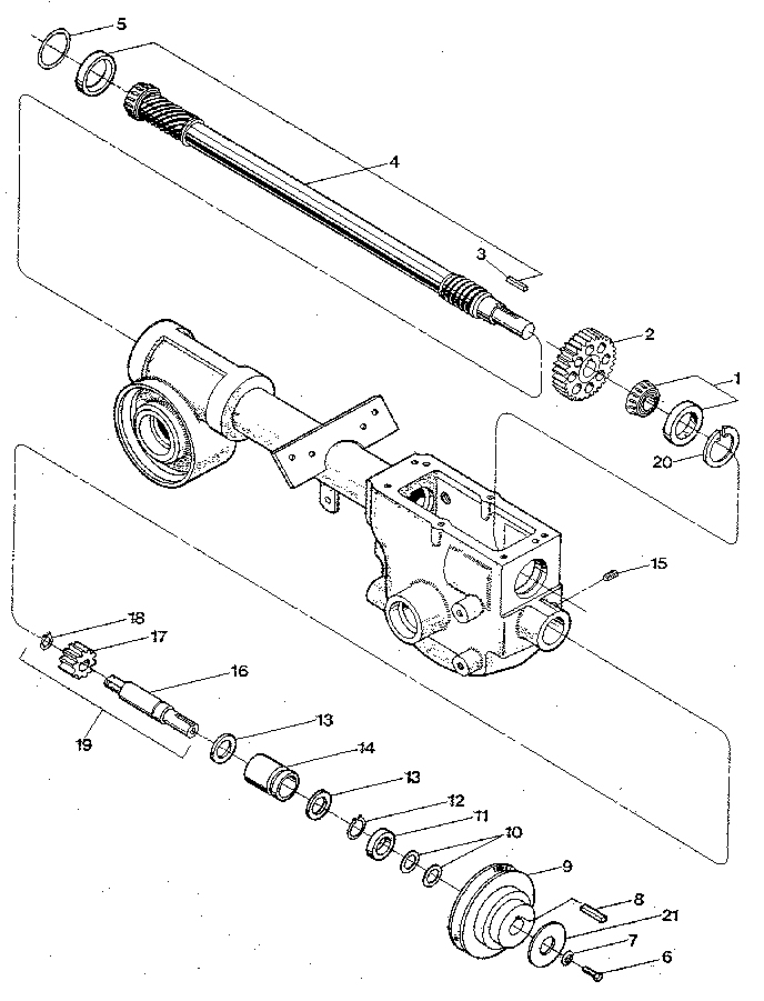 Drive shaft, input pinion shaft & gear assemblies