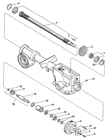 Drive shaft, input pinion shaft & gear assemblies