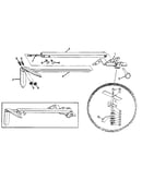 Marker blade and arm assembly