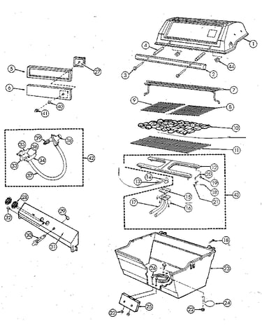 Grill and burner