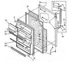 Kenmore 1068692481 refrigerator door diagram