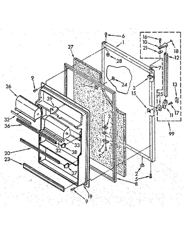 Refrigerator door
