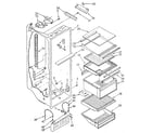 Kenmore 1068552612 refrigerator liner diagram