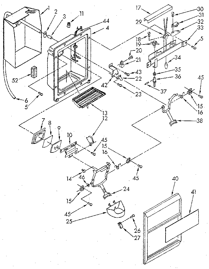 Dispenser front