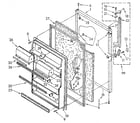 Kenmore 1068792481 refrigerator door diagram