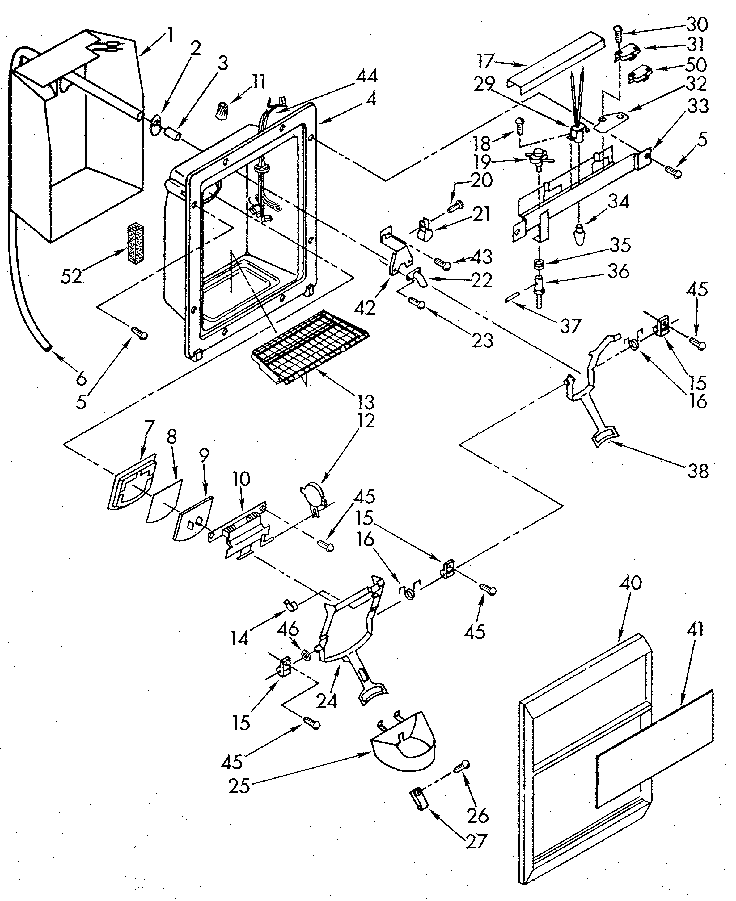 Dispenser front