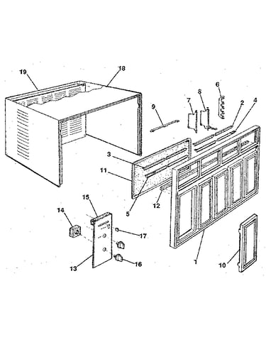Cabinet and front panel