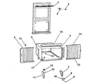 Kenmore 2538781391 window mounting & accessories diagram