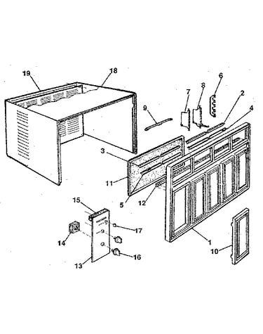 Cabinet and front panel