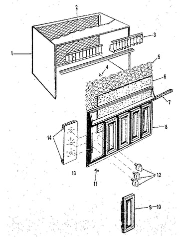 Cabinet and front panel