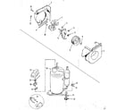 Kenmore 2538765082 air handling and compressor diagram