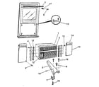 Kenmore 2538781210 window mounting & accessories diagram
