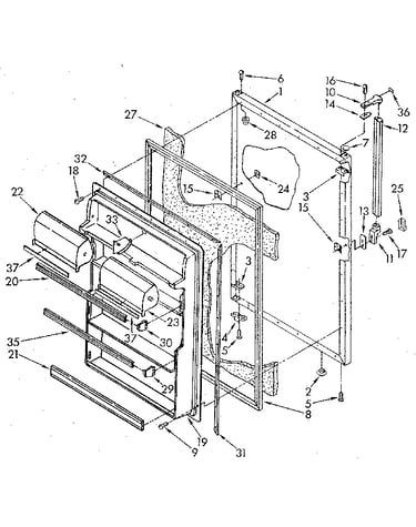Refrigerator door