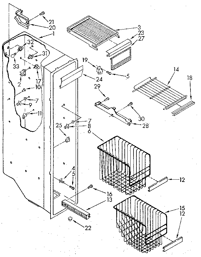 Freezer liner