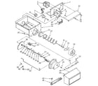 Kenmore 1069505781 motor and ice container diagram