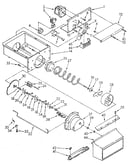 Motor and ice container